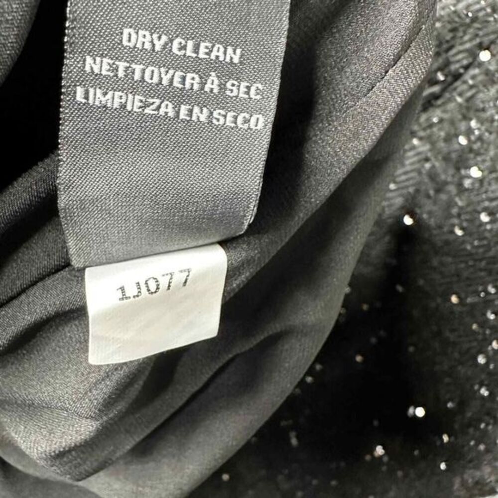 Vera Wang Womens Mesh Trim Sequin Sheath‎ Dress Size 14 Black Metallic Party NWT - Picture 9 of 9